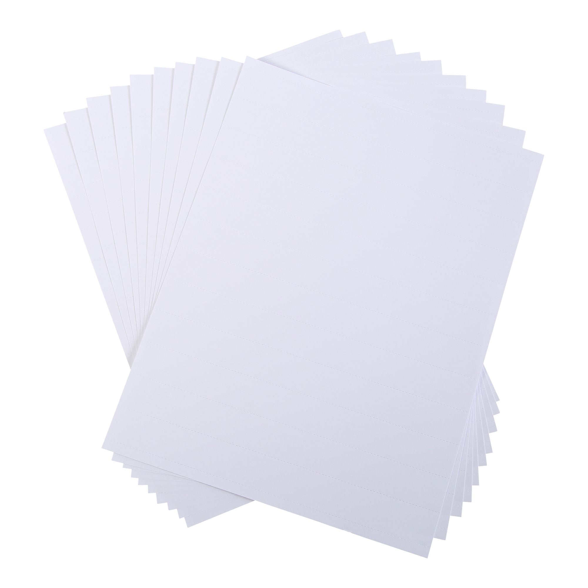 MasterVision Data Card Replacement Inserts, White, Accessories, 8.5" x 11" Sheet, Perforated every 1", 10 sheets