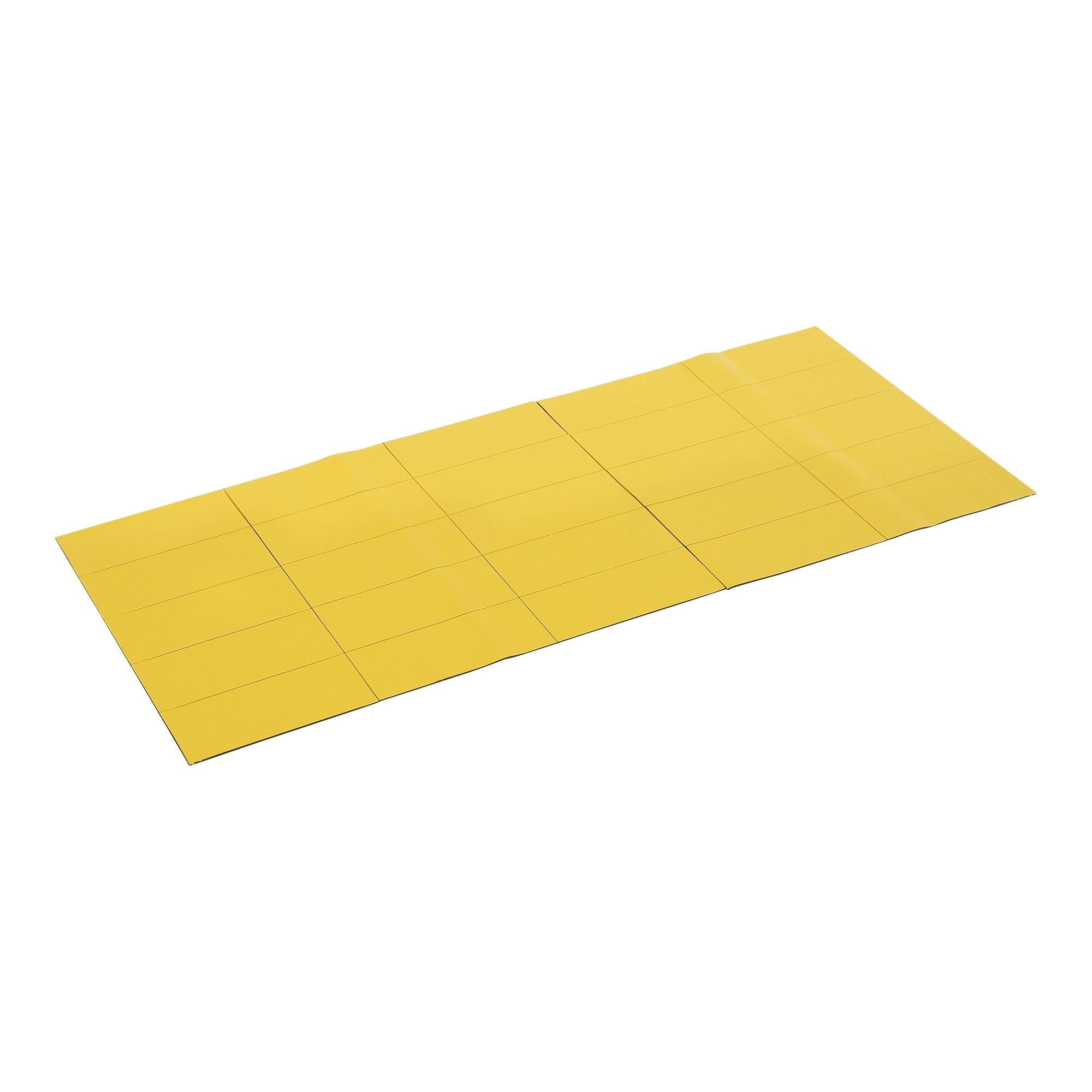 MasterVision Magnetic Dry-Erase Tape Strips, Yellow, Write-on Wipe-off, 7/8" x 2", Pack of 25