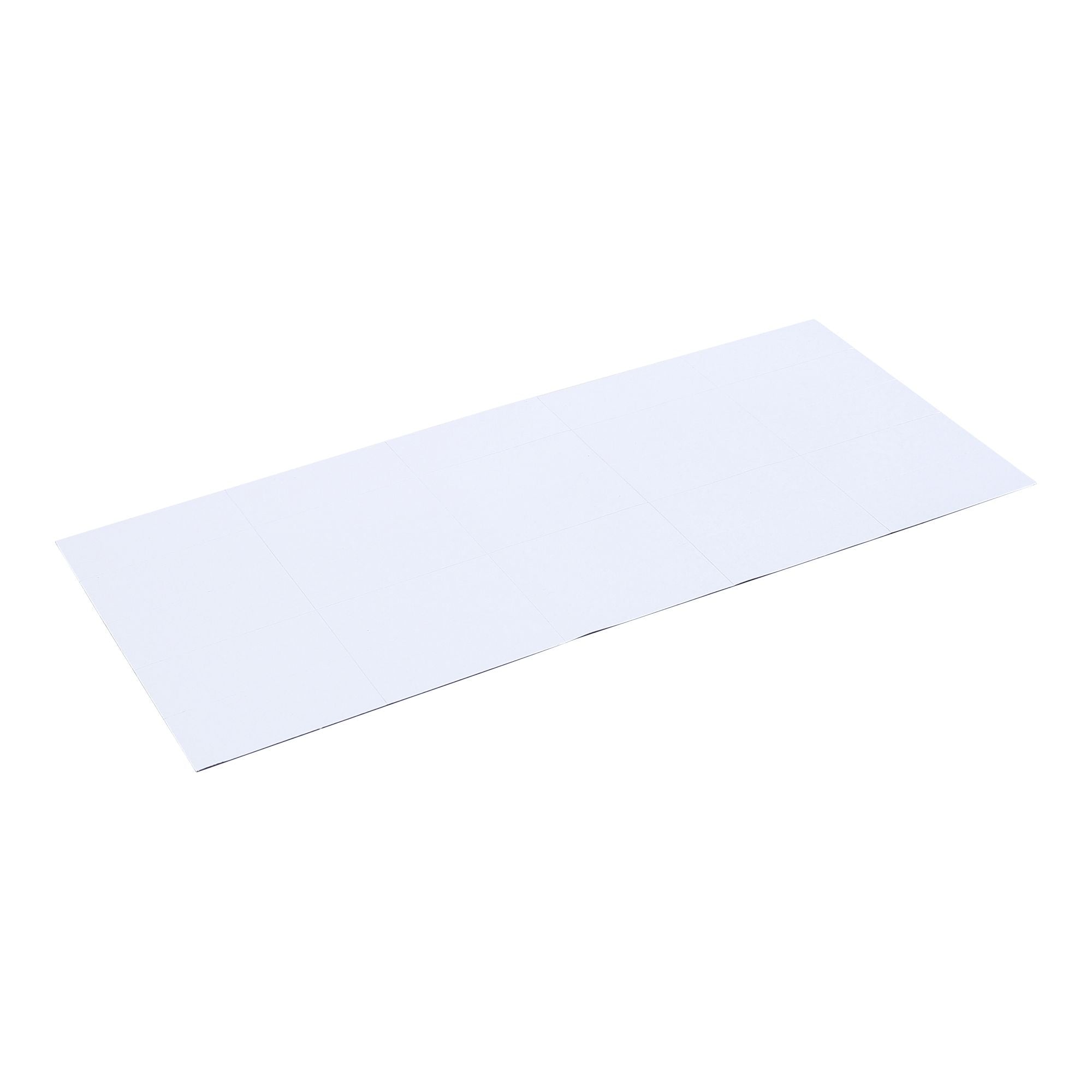 MasterVision Magnetic Dry-Erase Tape Strips, White, Write-on Wipe-off, 7/8" x 2", Pack of 25