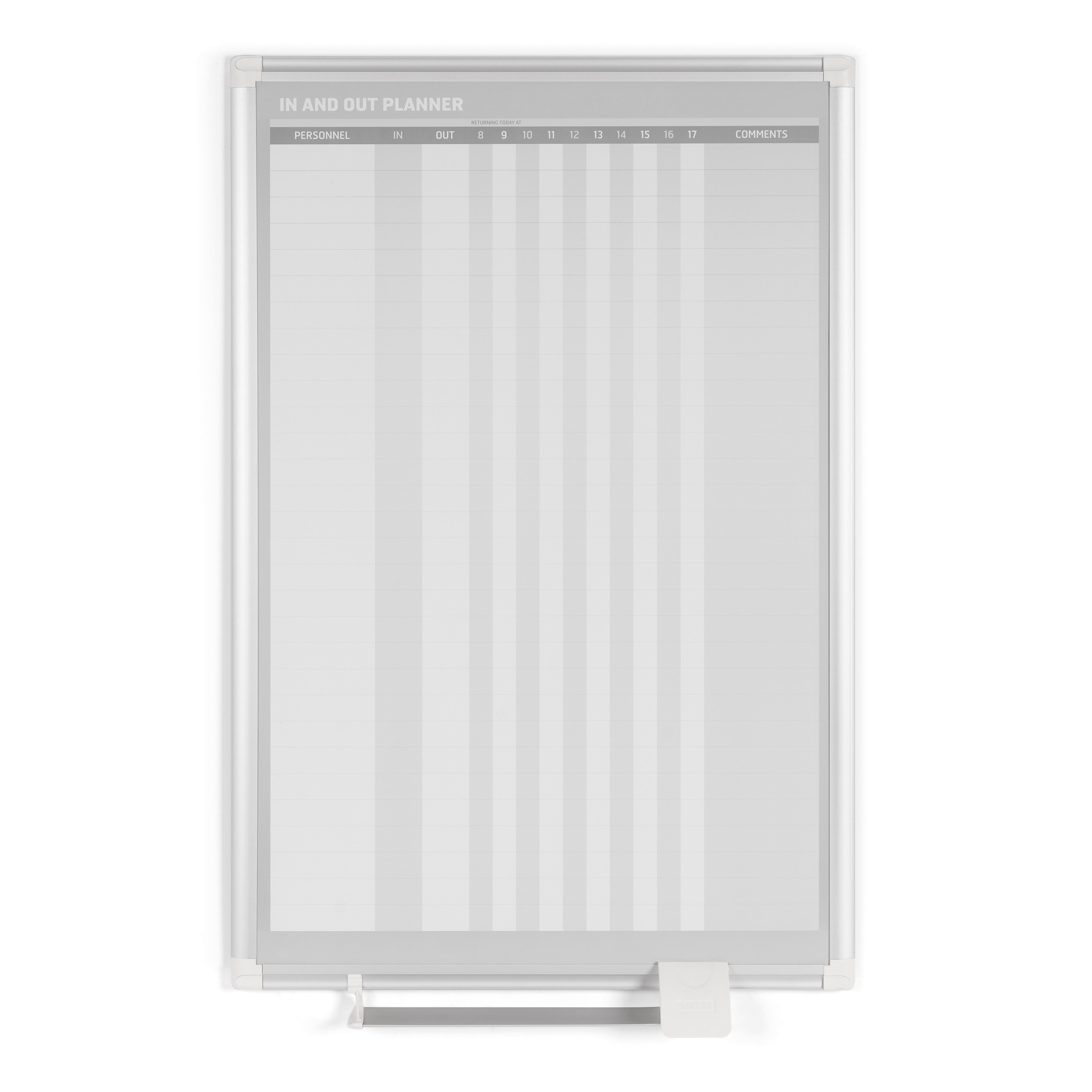 MasterVision In/Out Magnetic Dry-Erase Board, Vertical Format, 36" x 24", Aluminum Frame