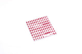 MasterVision Letter Accessory Magnets, Red on White