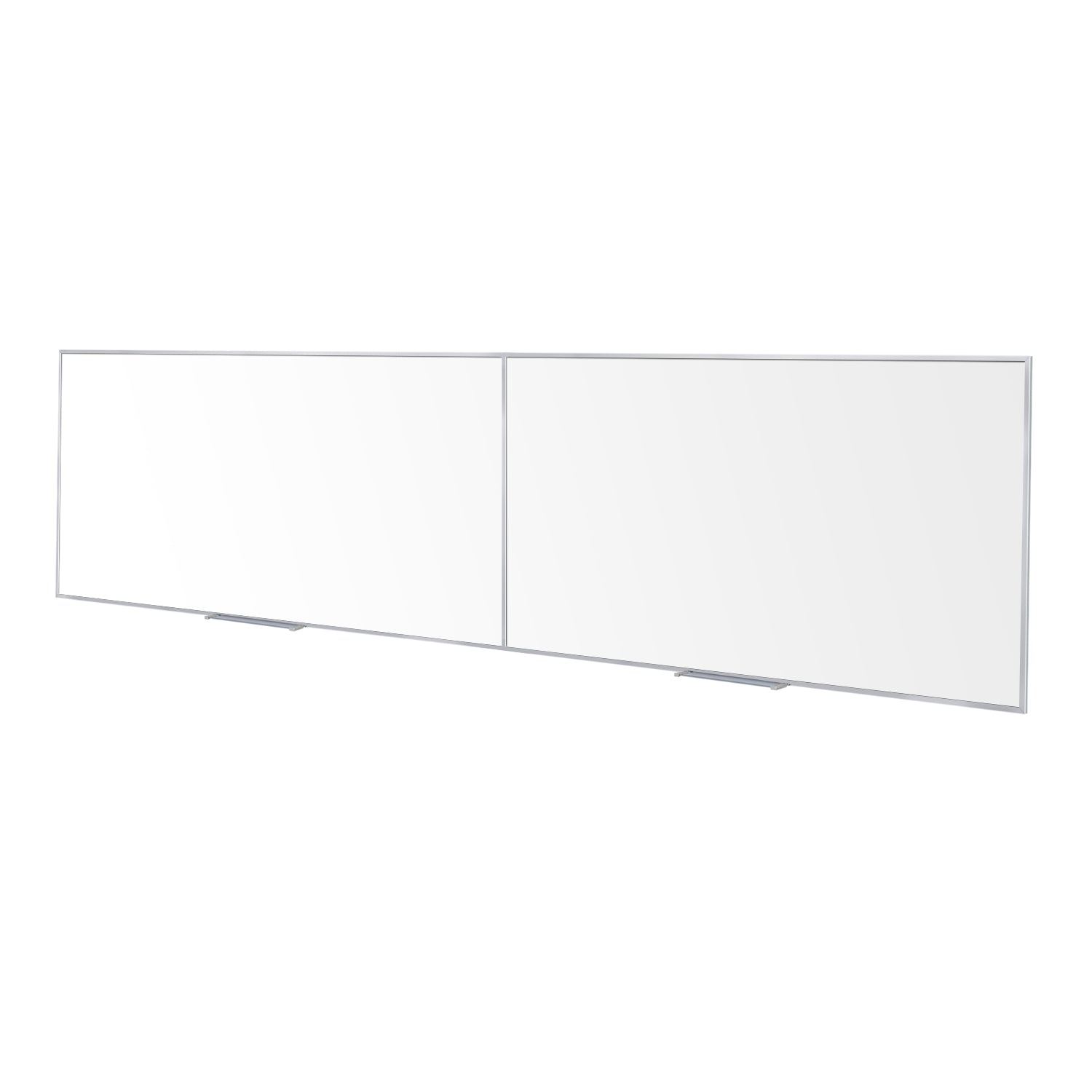 Ghent Porcelain Whiteboard, Magnetic w/ Aluminum Frame, 4'H x 16'W, 2 pieces w/ joiner_0