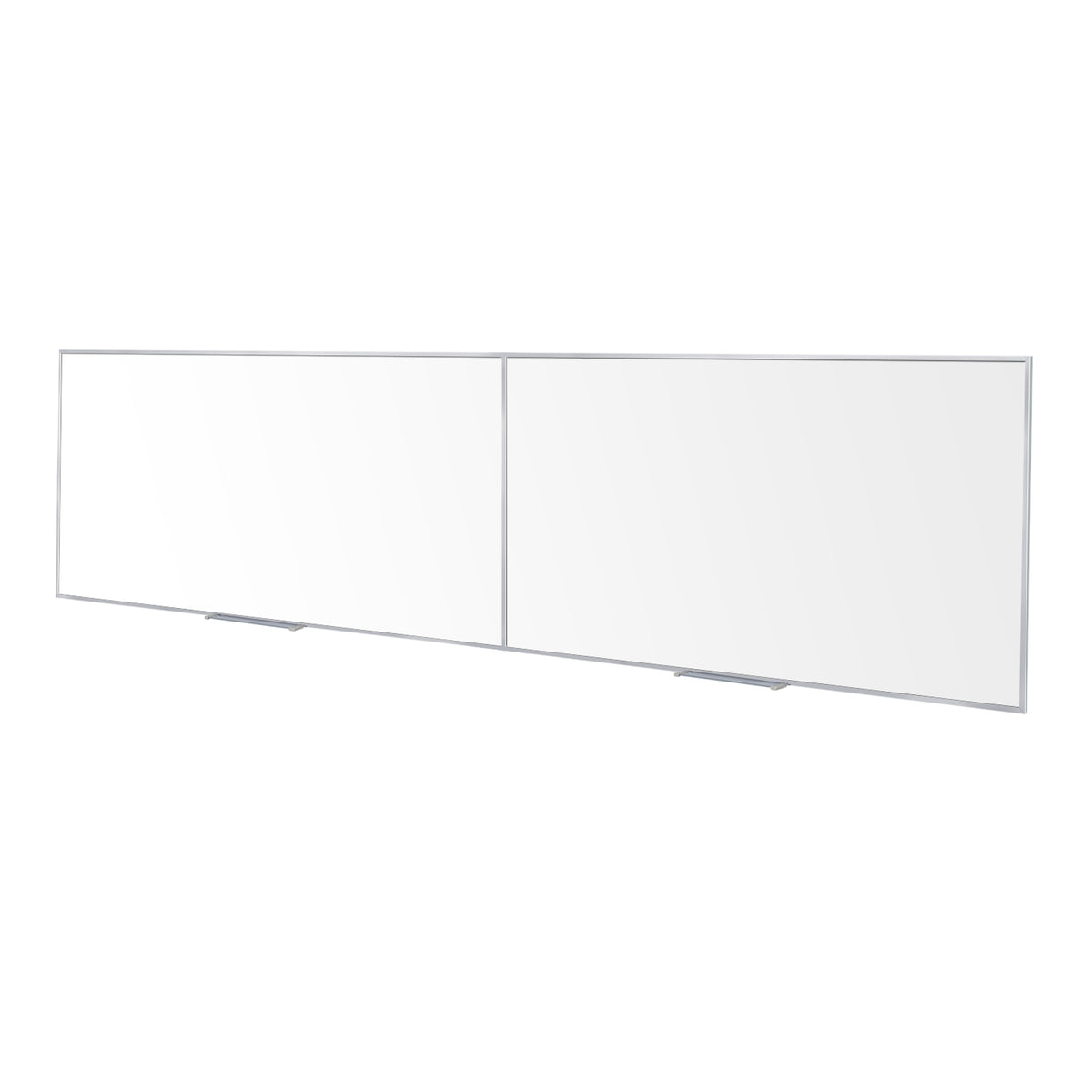 Ghent Porcelain Whiteboard, Magnetic w/ Aluminum Frame, 4'H x 16'W, 2 pieces w/ joiner_0