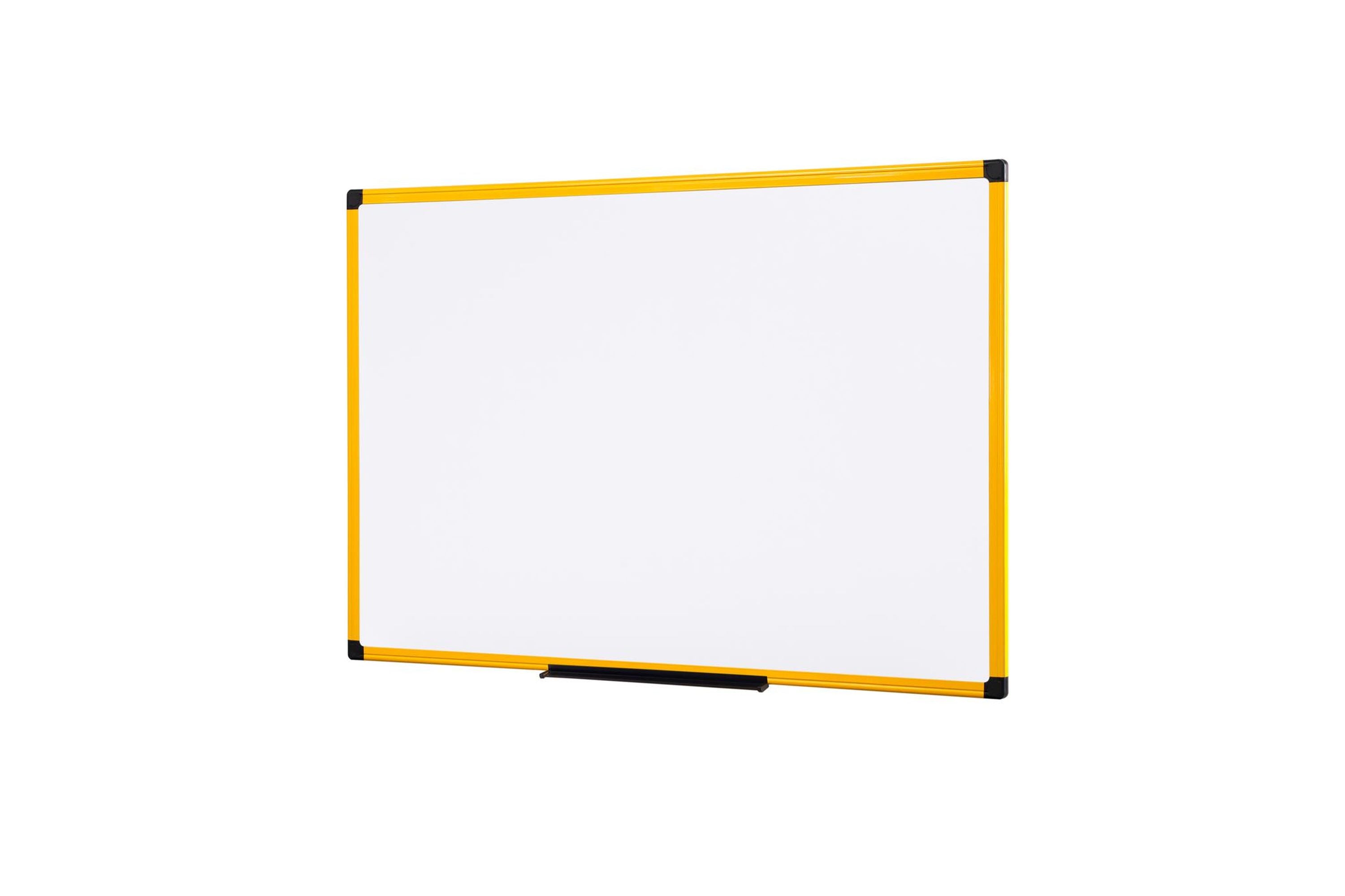 MasterVision Industrial Magnetic Steel Dry-Erase Board, 24" x 36", Yellow Aluminum Frame