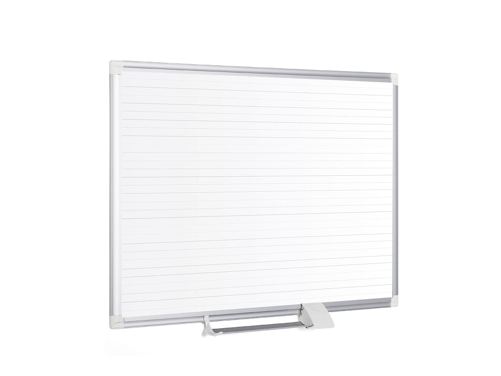 MasterVision Magnetic Ruled Steel Dry-Erase Planning Board, Aluminum Frame, 48" x 72"