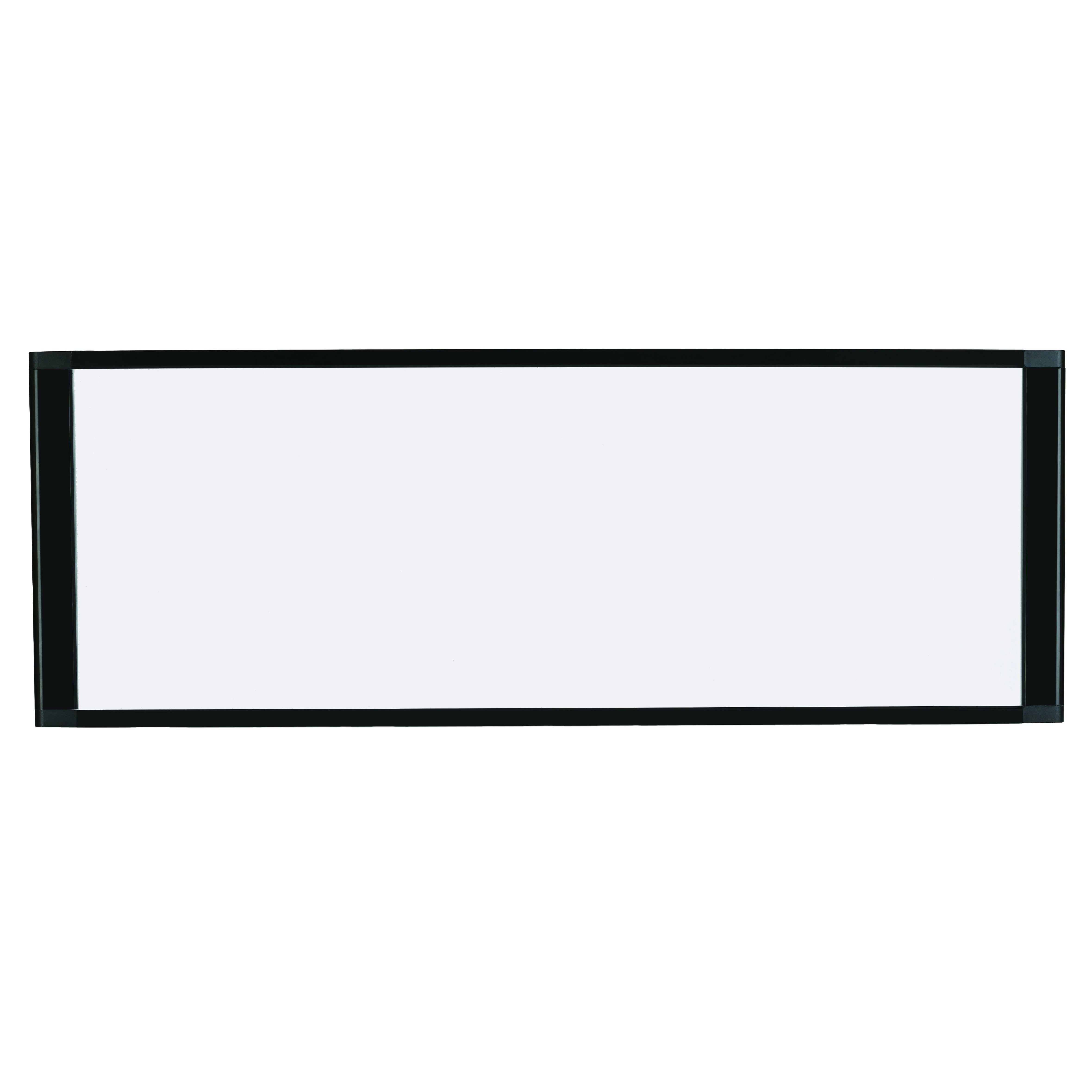 MasterVision Magnetic Steel Dry-Erase Cubicle Board, 18" x 36", Black Aluminum Frame