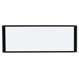 MasterVision Magnetic Steel Dry-Erase Cubicle Board, 14" x 36", Black Aluminum Frame