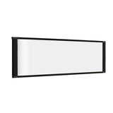 MasterVision Magnetic Steel Dry-Erase Cubicle Board, 14" x 36", Black Aluminum Frame