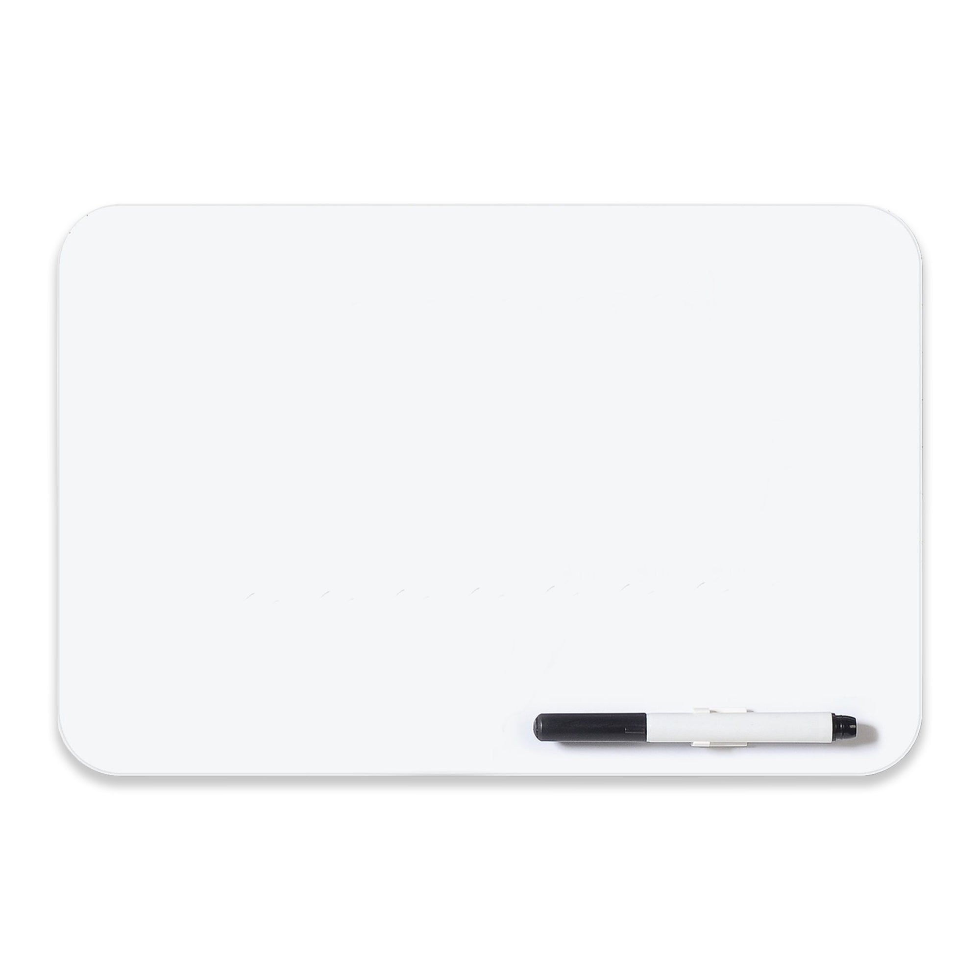 MasterVision Dry-Erase Lapboard, Reversible Plain and Gridded Surface, 8.25" x 12", Non-Magnetic