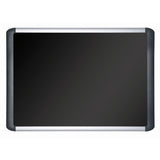 MasterVision MVI Soft-Touch Foam Bulletin Board, 48" x 72", Black