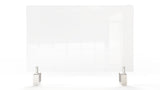 Ghent Partition Extender, Clear Thermoplastic w/ Attached Clamp, 24" H x 42" W_1