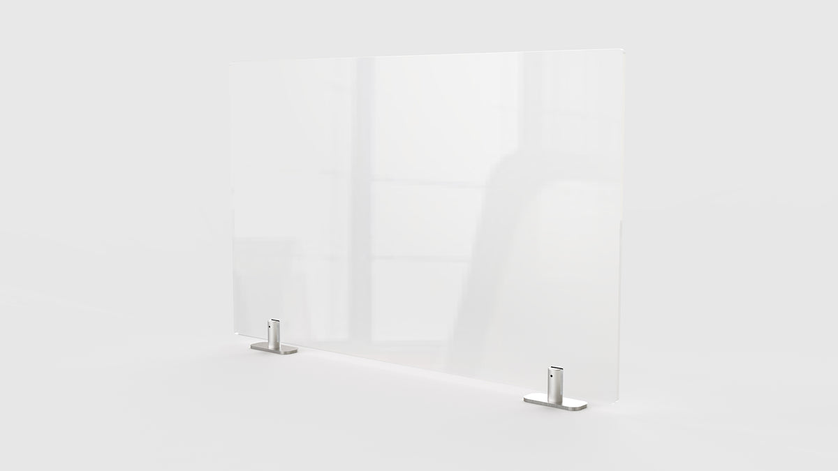 Ghent Partition Extender, Clear Thermoplastic w/ Tape, 18"H x 24"W_0