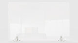 Ghent Partition Extender, Clear Thermoplastic w/ Tape, 18"H x 24"W_1