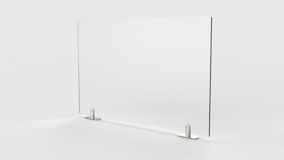 Ghent Partition Extender, Frosted Thermoplastic w/ Tape, 30"H x 24"W_0