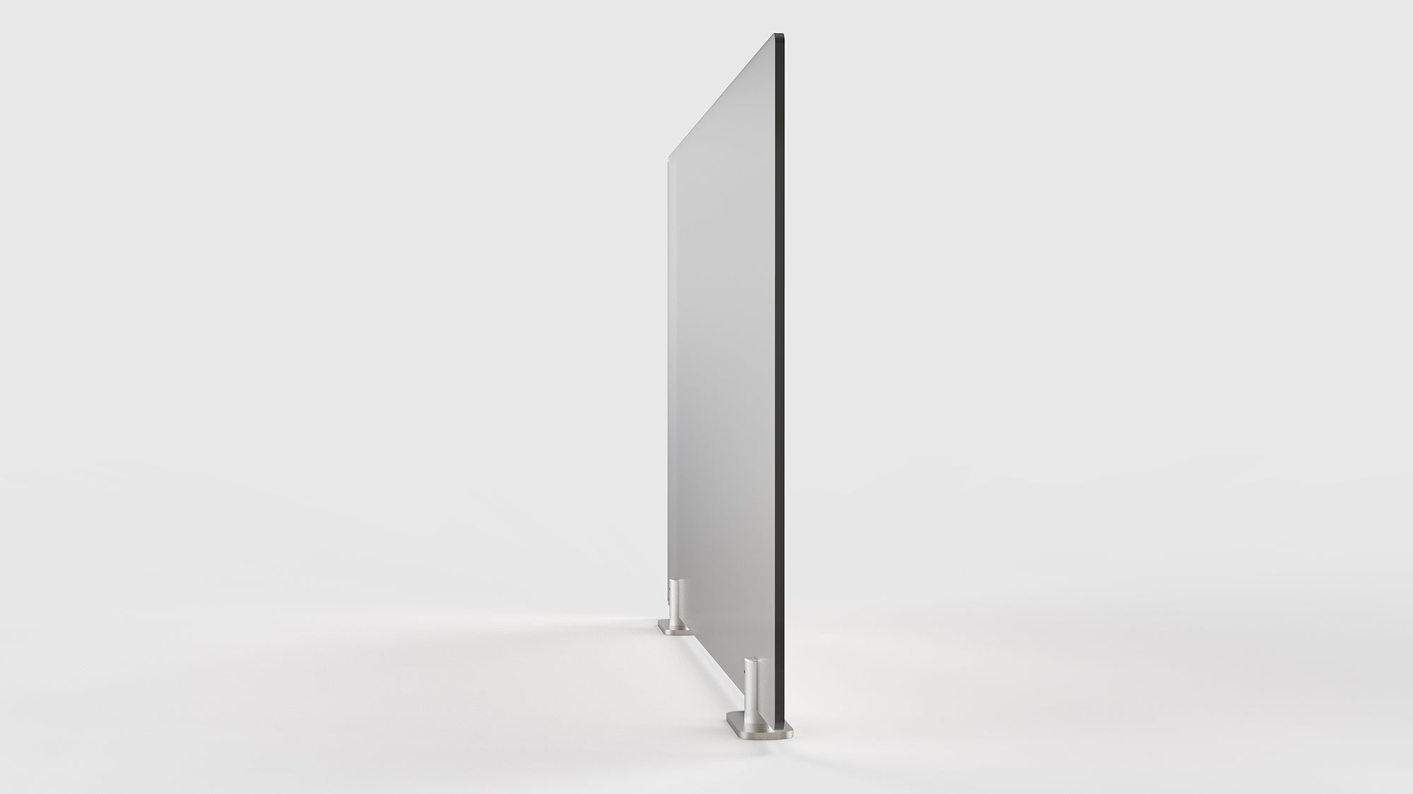 Ghent Partition Extender, Frosted Thermoplastic w/ Tape, 30"H x 42"W_2