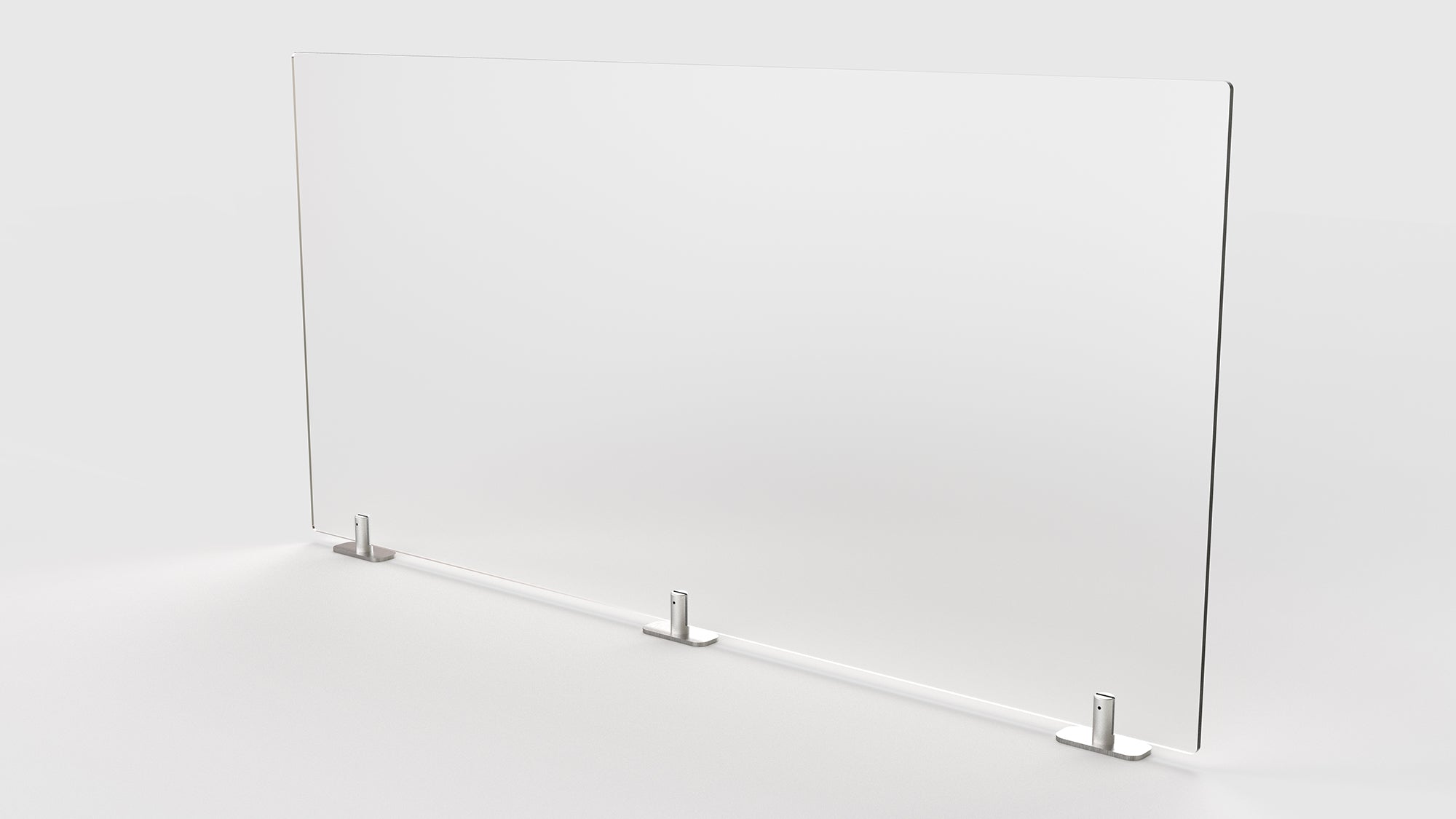 Ghent Partition Extender, Frosted Thermoplastic w/ Tape, 30"H x 48"W_0