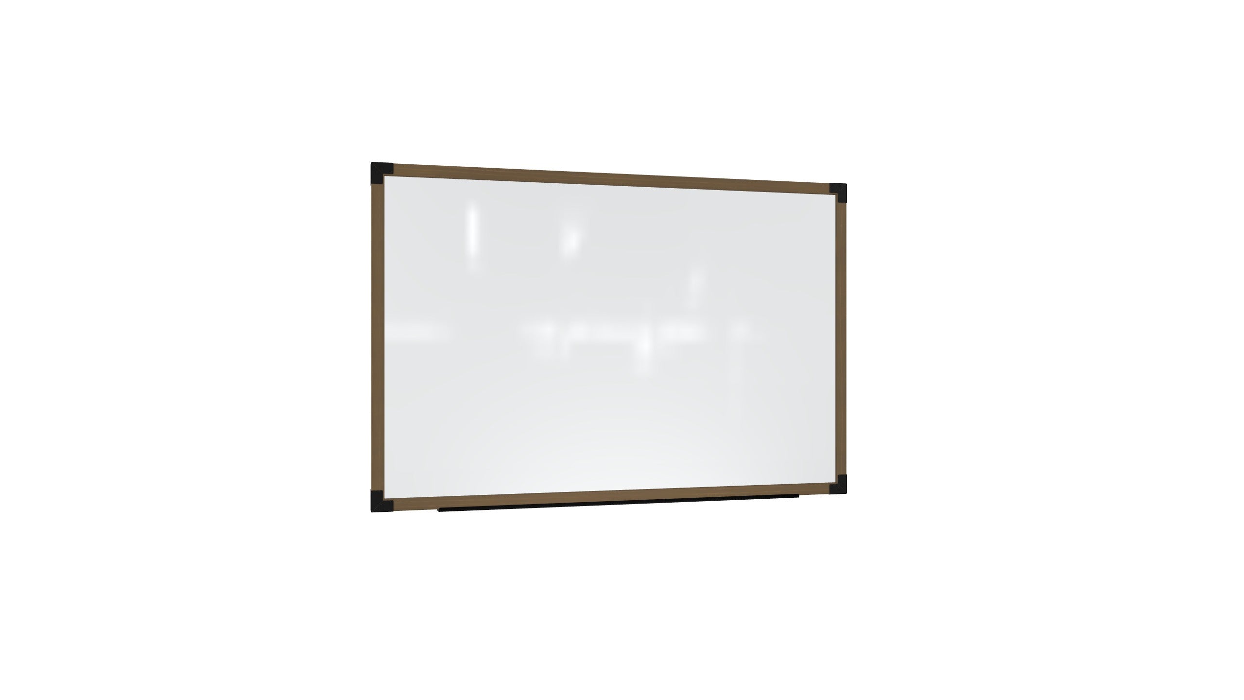 Ghent Prest Wall Whiteboard, Magnetic, Driftwood Oak   Frame, 3'H x 4'W_0