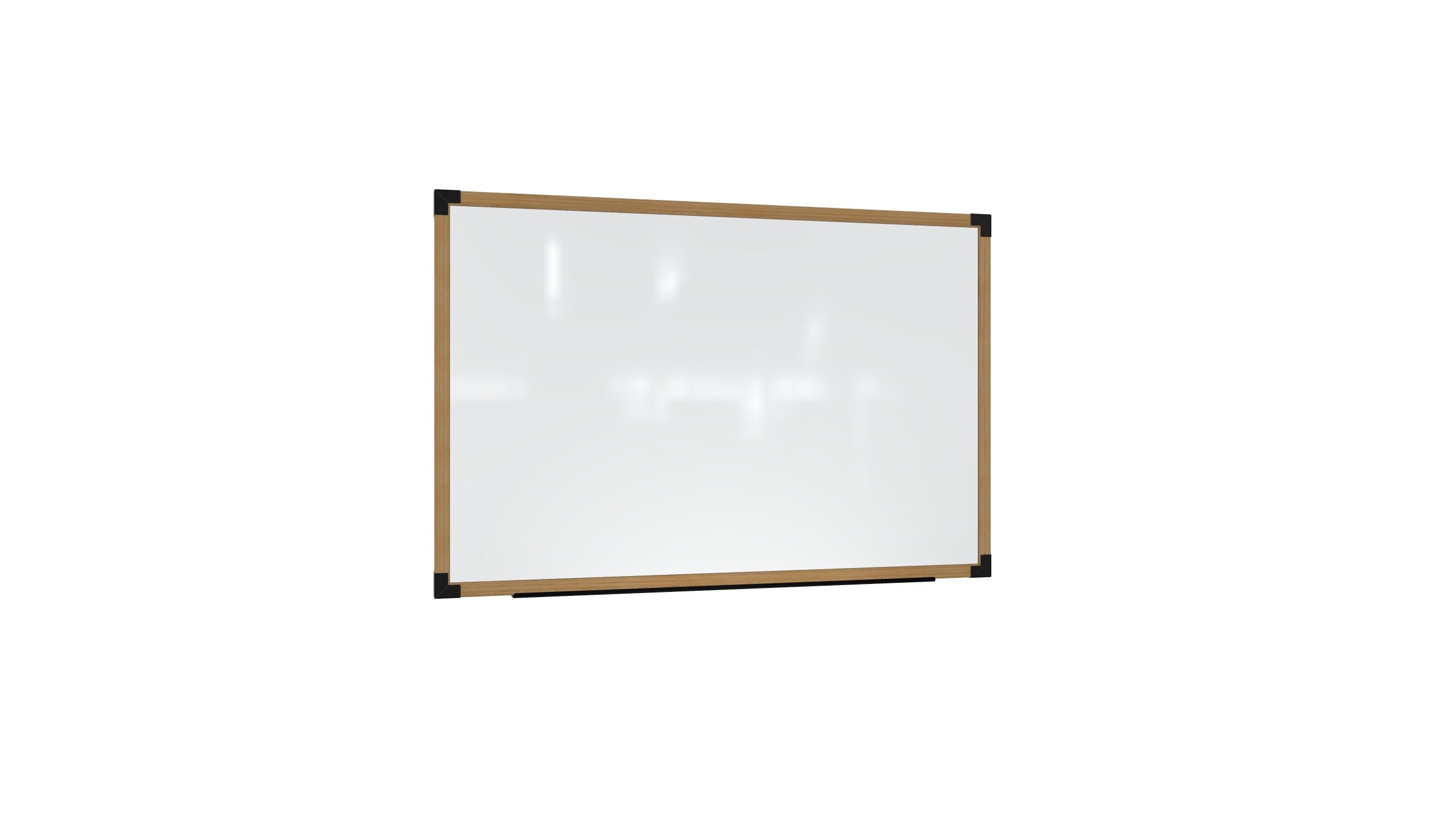 Ghent Prest Wall Whiteboard, Magnetic, Natural Oak   Frame, 3'H x 4'W_0