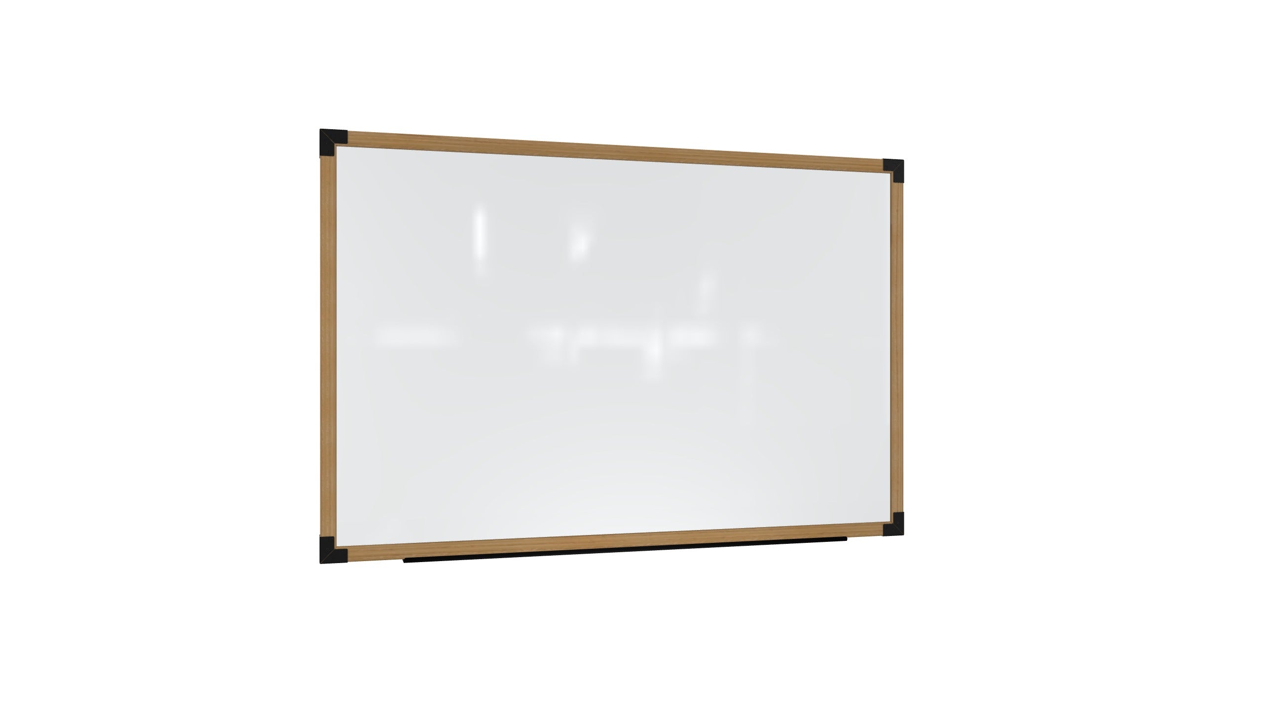 Ghent Prest Wall Whiteboard, Magnetic, Natural Oak   Frame, 4'H x 5'W_0