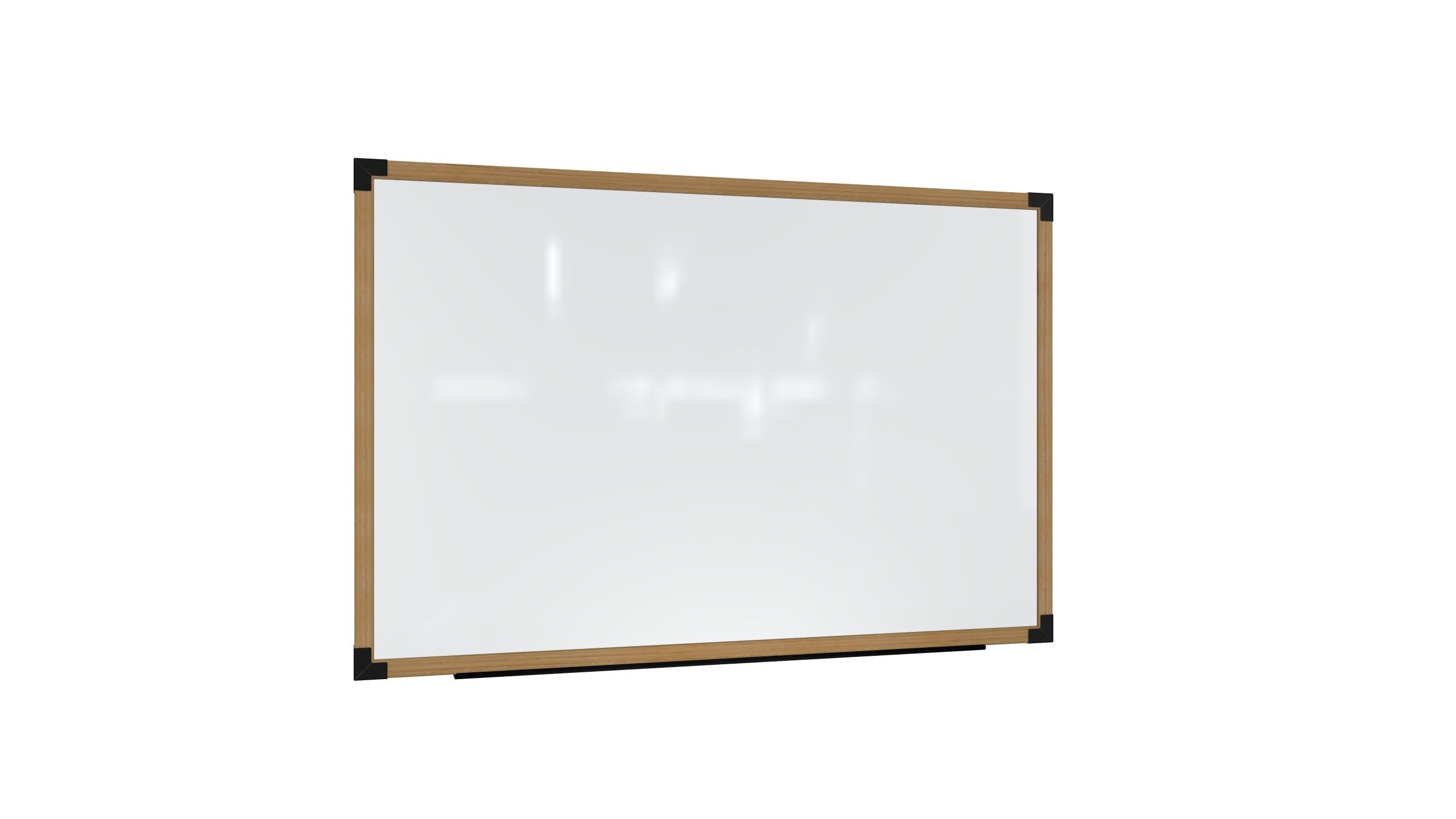 Ghent Prest Wall Whiteboard, Magnetic, Natural Oak   Frame, 4'H x 6'W_0