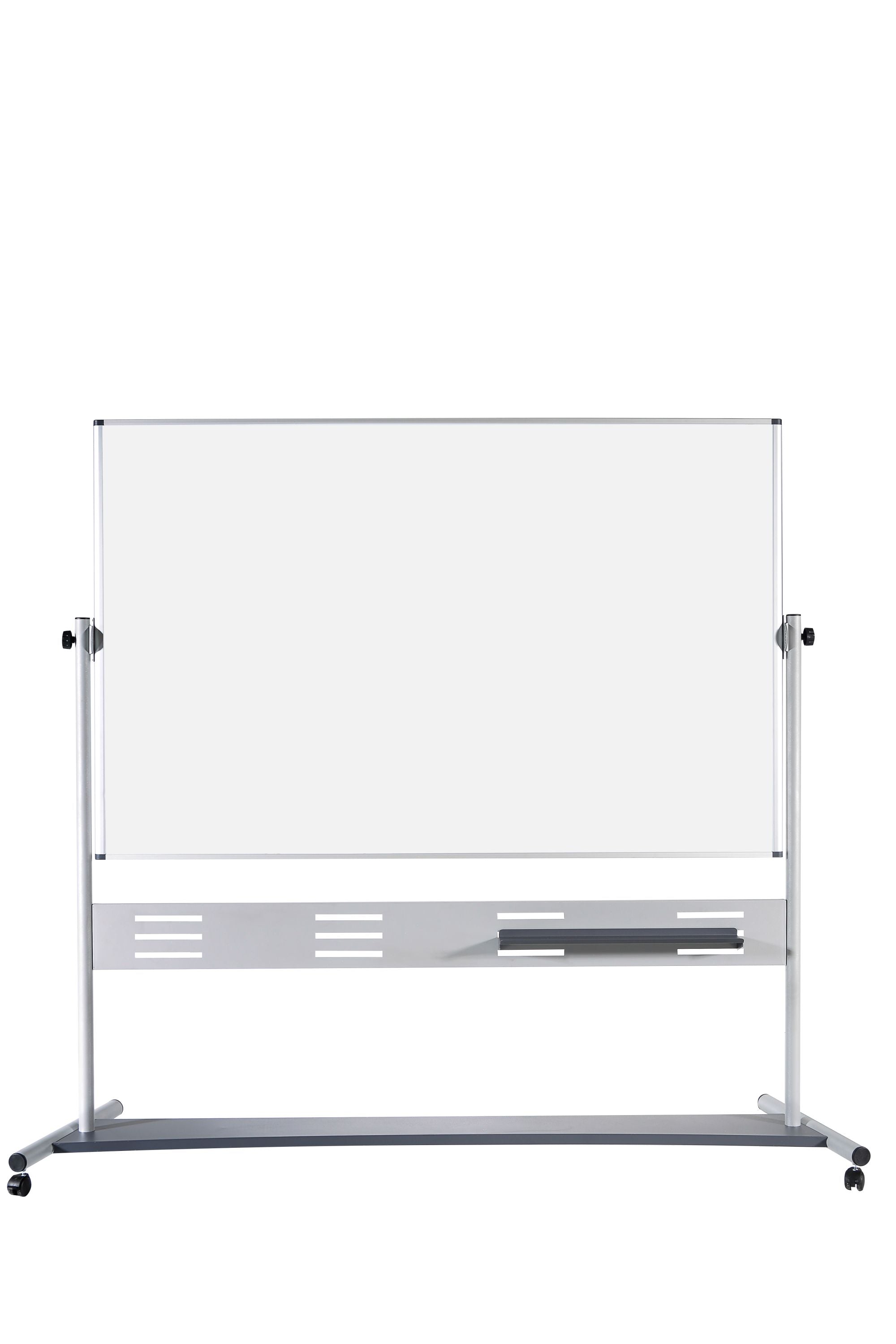 MasterVision Magnetic Double-Sided Dry-Erase Mobile Revolving Easel 48" x 72", Gray