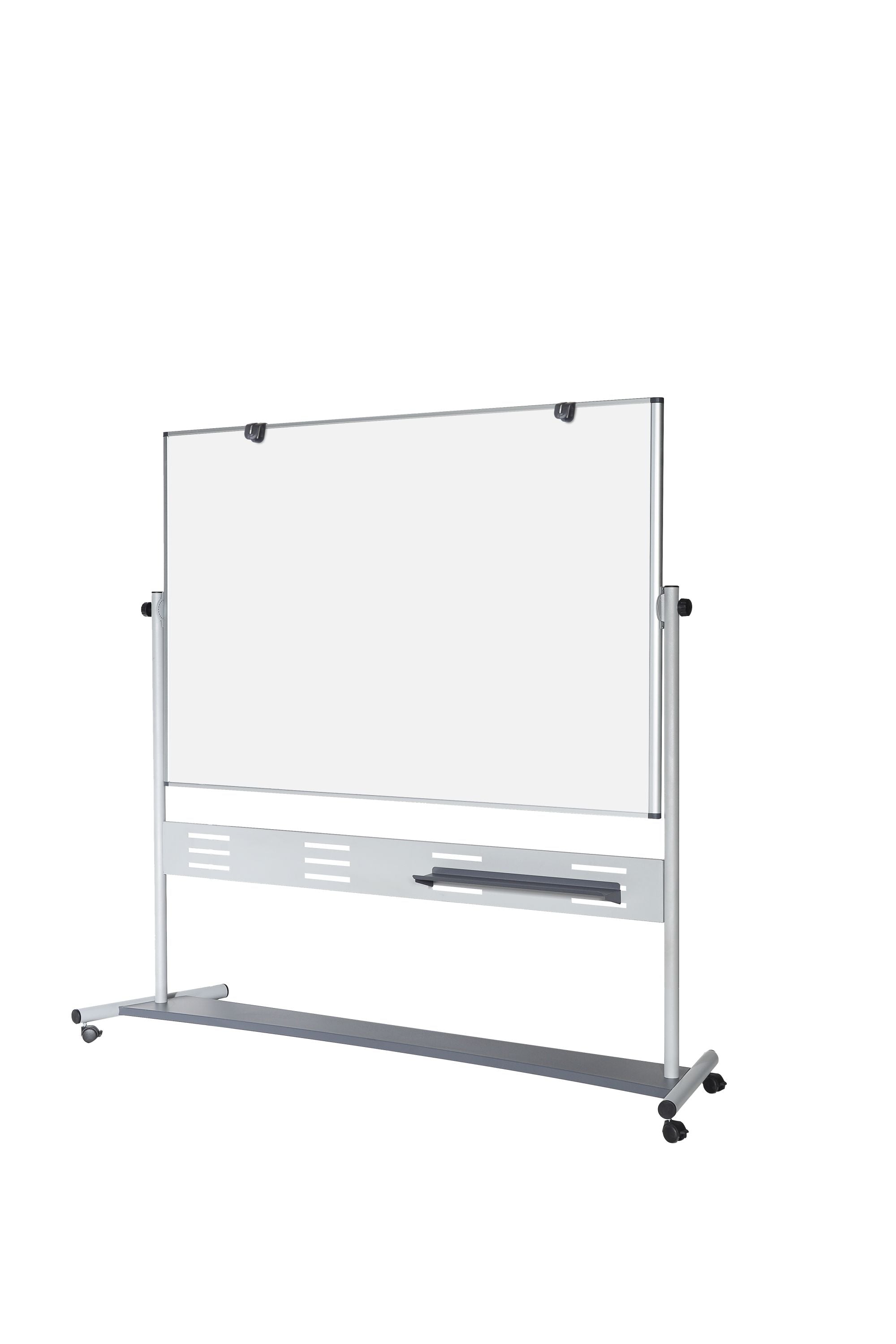 MasterVision Magnetic Double-Sided Dry-Erase Mobile Revolving Easel 48" x 72", Gray