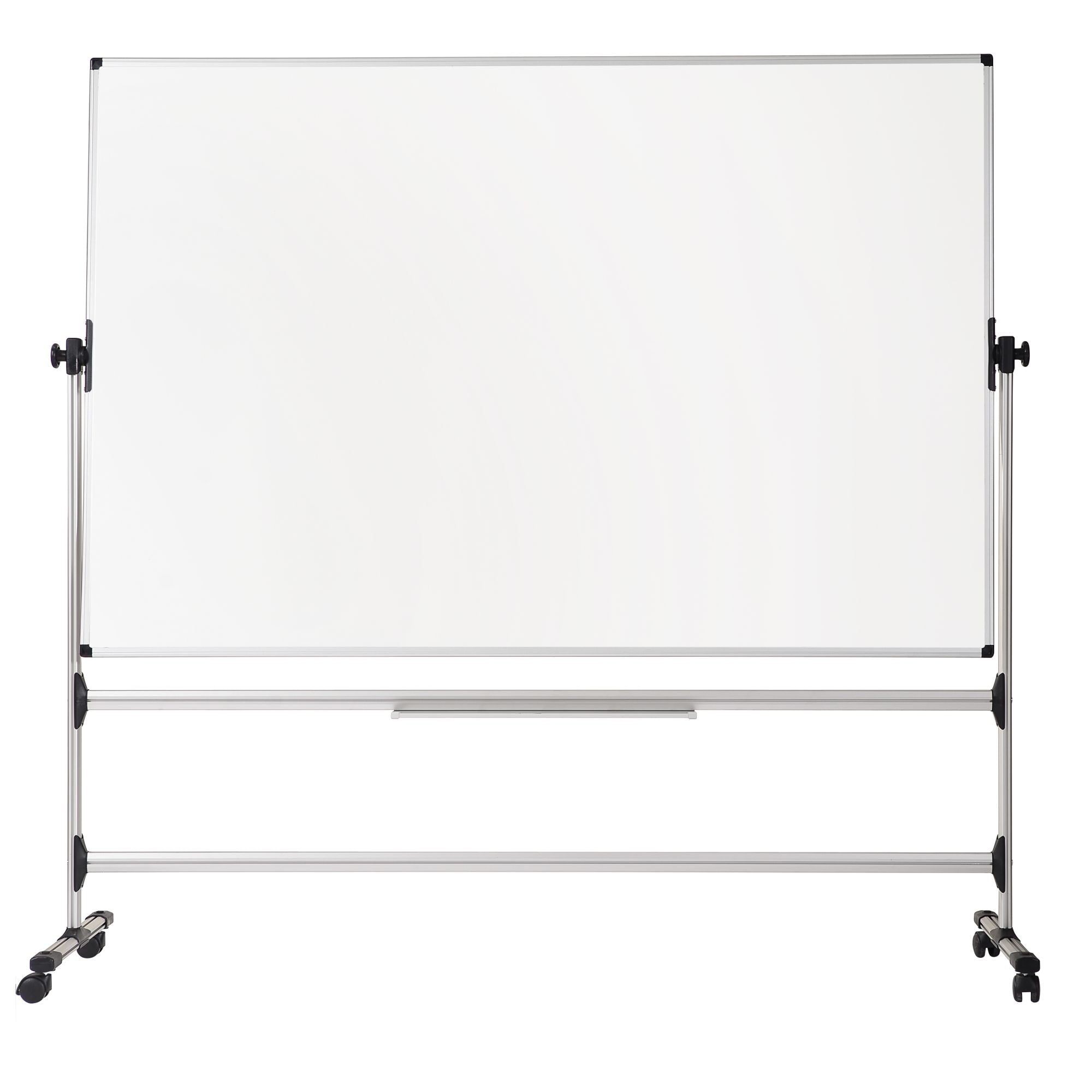 MasterVision Earth Melamine Dry-Erase Revolving Easel, 36" x 48", Silver