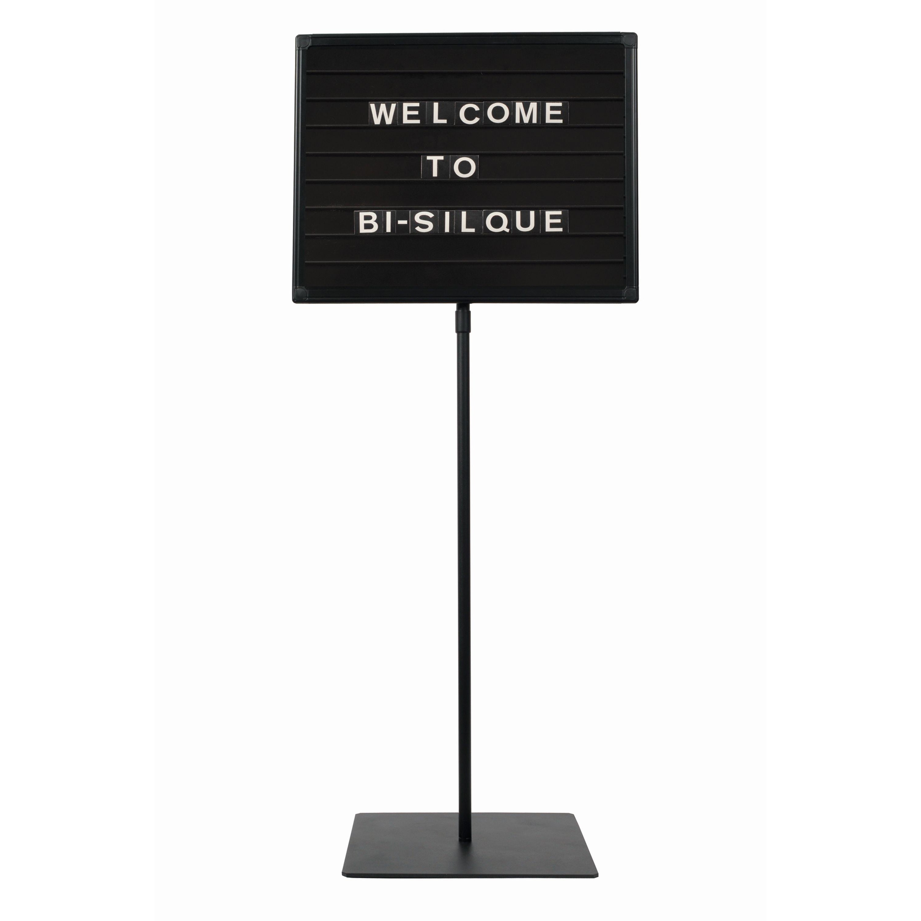 MasterVision Magnetic Letter Board Stand, 16" x 20", Black