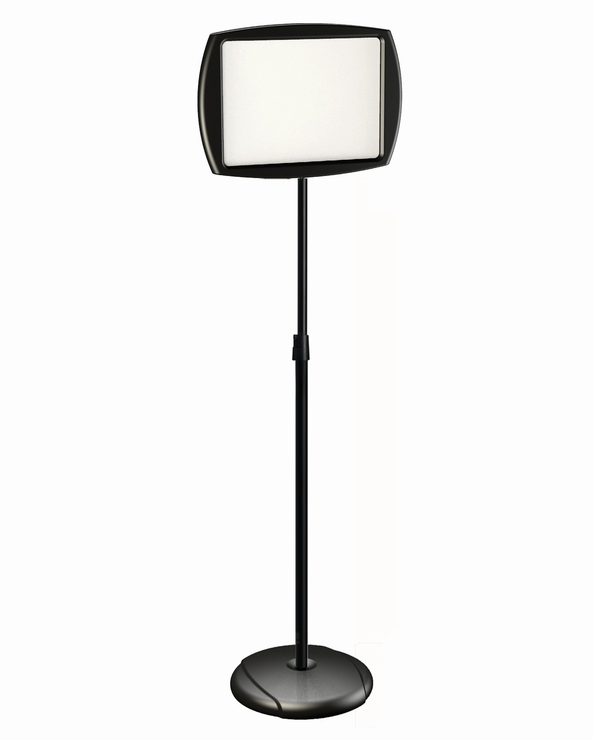 MasterVision Rectangular Dry-Erase Sign Stand, 10"  x 15", Black