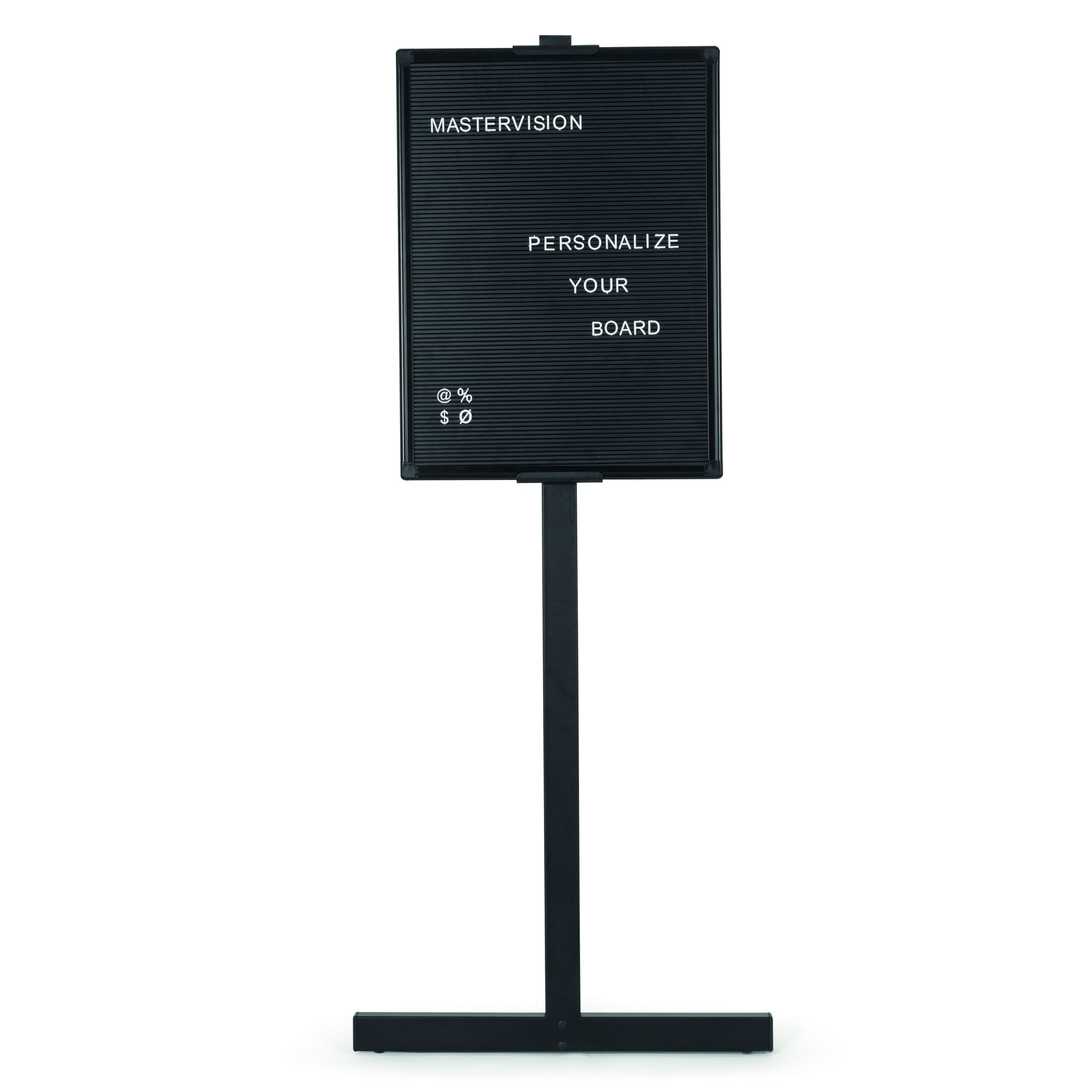 MasterVision Letter Board Stand, 18"x 24", Aluminum Frame, Black