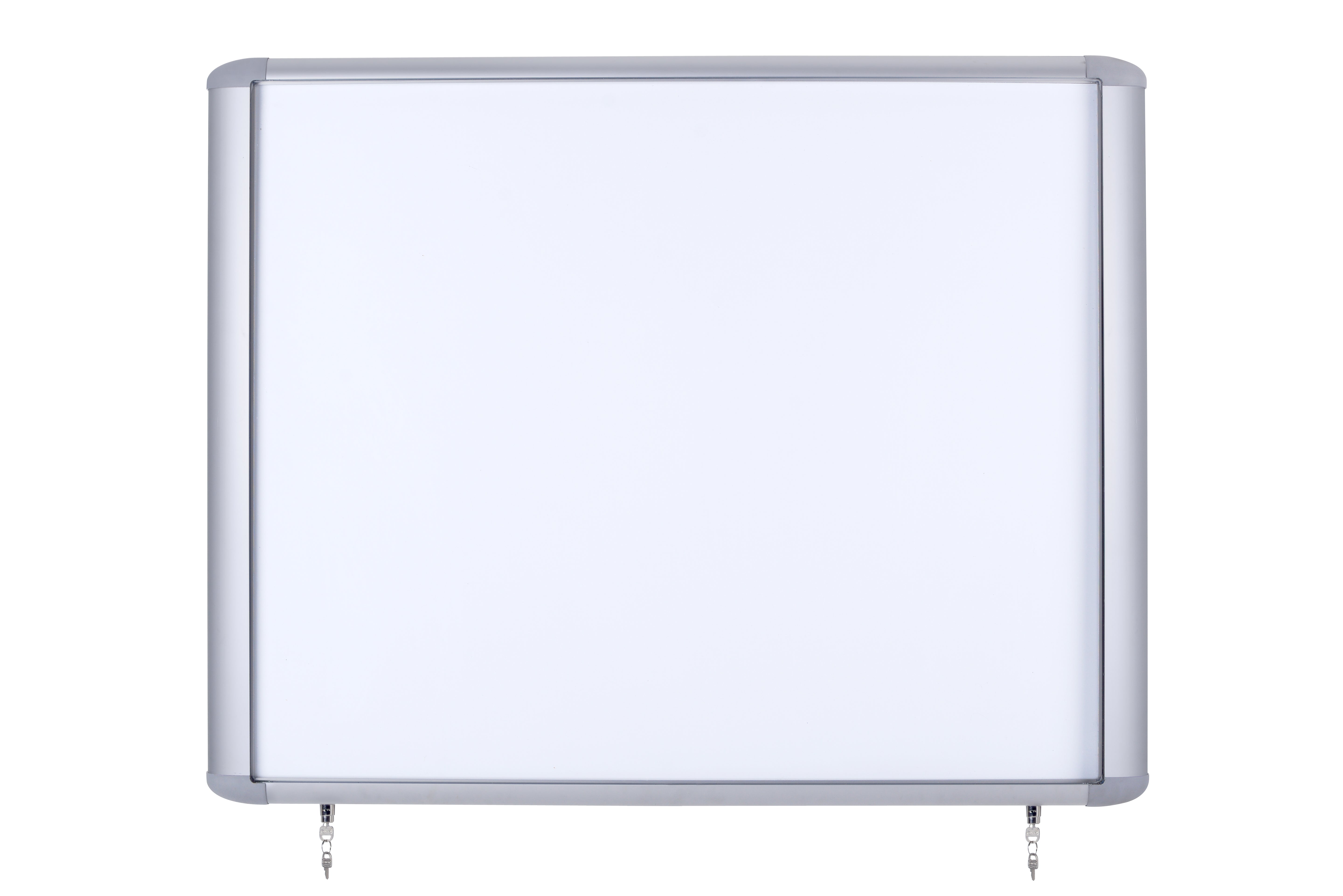 MasterVision Weather Resistant Outdoor Magnetic Steel Dry-Erase Enclosed Board Cabinet, 30" x 26.5", Aluminum Frame