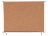 MasterVision Weather Resistant Cork Bulletin Enclosed Board Cabinet, 47" x 38.3", Aluminum Frame