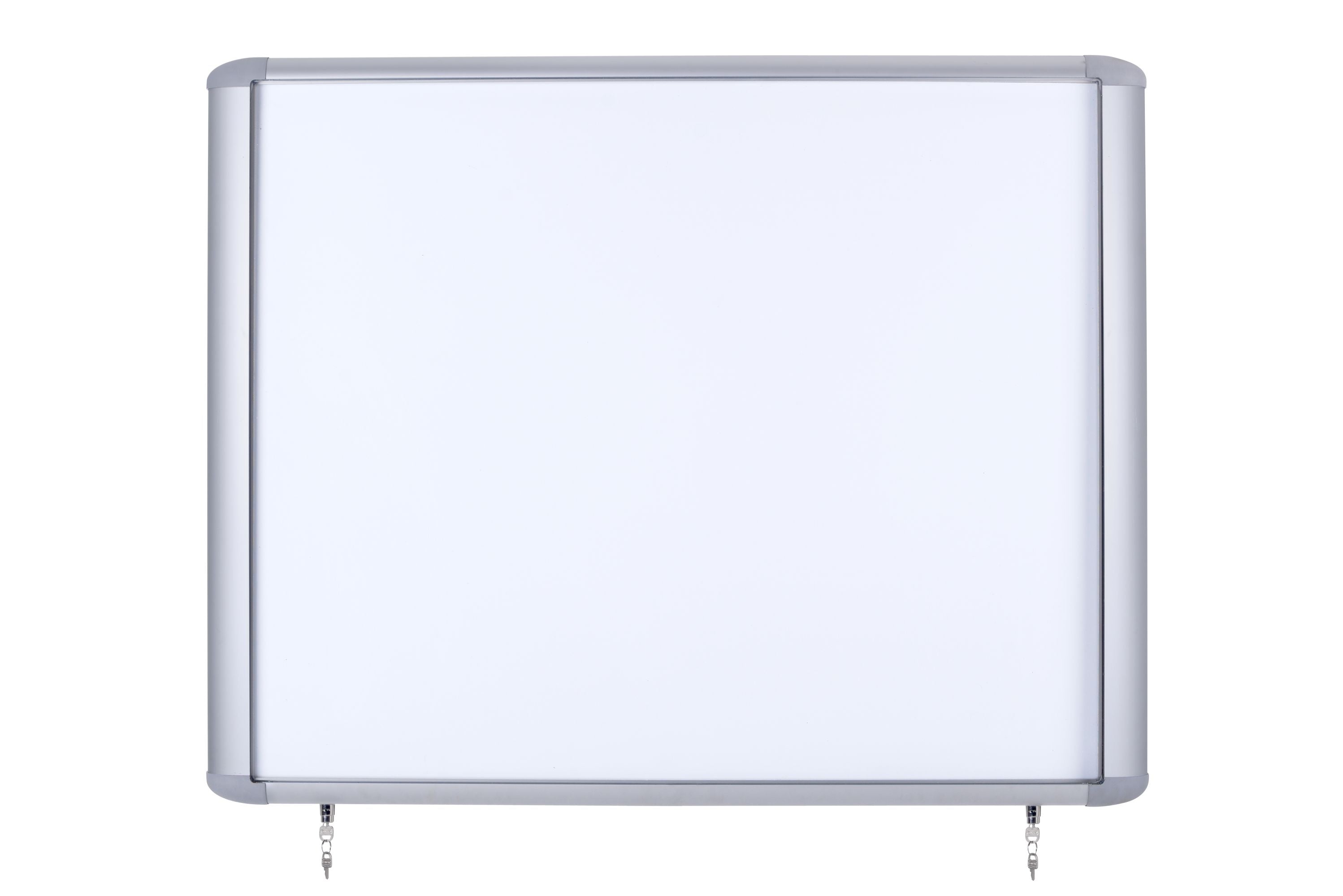 MasterVision Weather Resistant Outdoor Magnetic Steel Dry-Erase Enclosed Board Cabinet, 47" x 38.3", Aluminum Frame