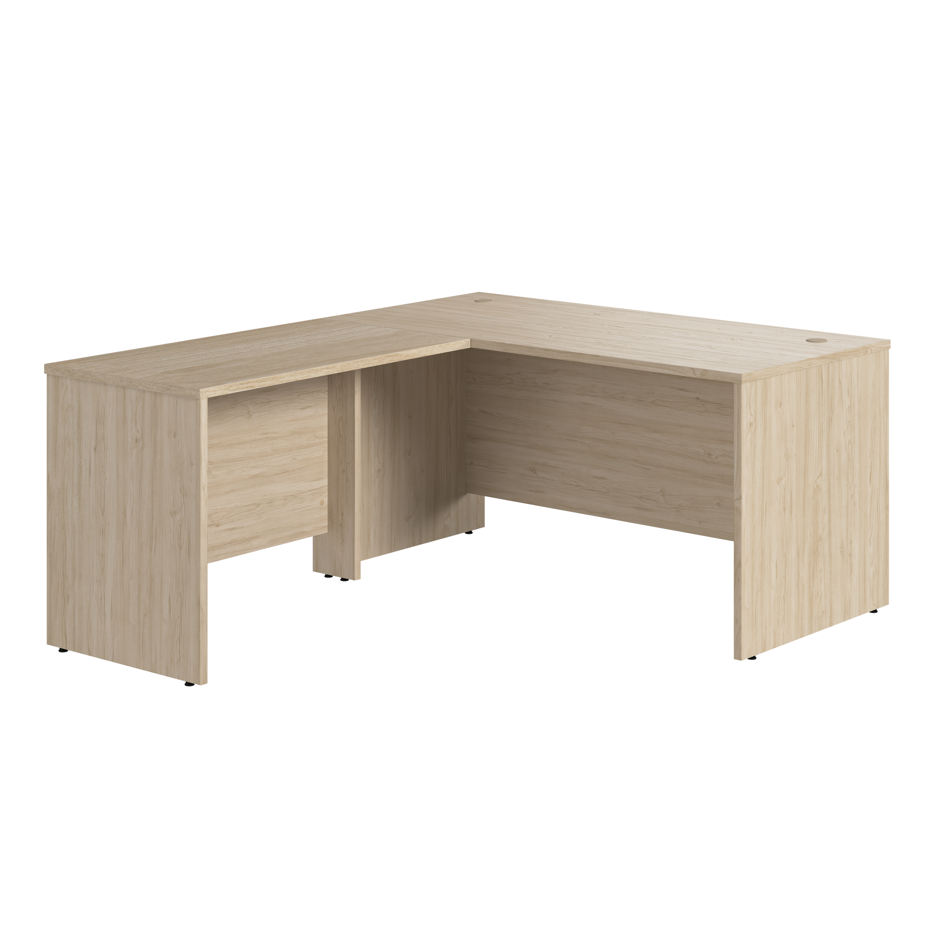 Bush Business Furniture Studio C 60W x 30D L Shaped Desk with 42W Return | Natural Elm_0