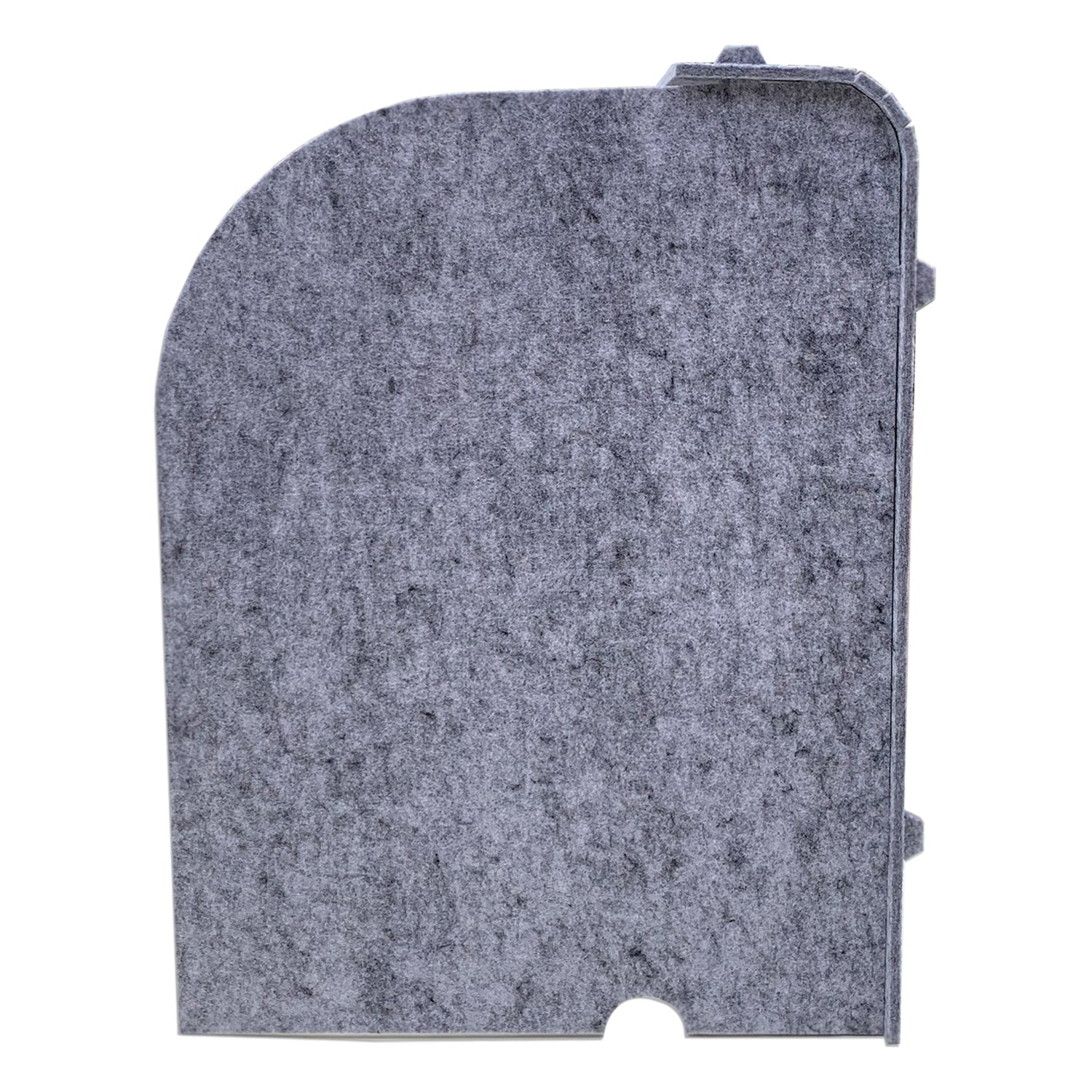 Ghent Acoustic Desktop Surround Protection Screen, Silver PET Felt, 24" H x 36" W x 18"D_2