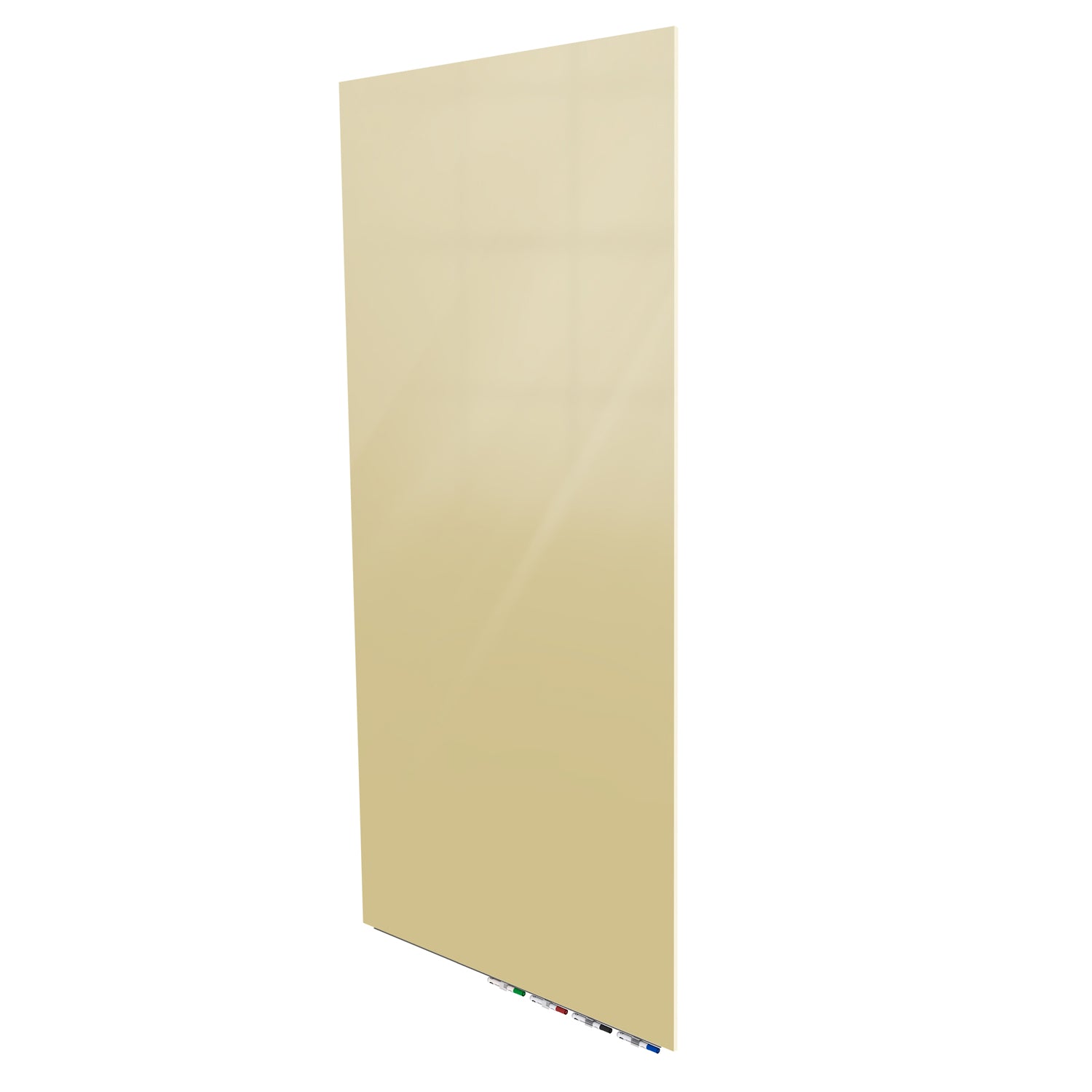 Ghent Aria Low Profile Glassboard, Magnetic, 10'H x 4'W, Vertical, Beige_1