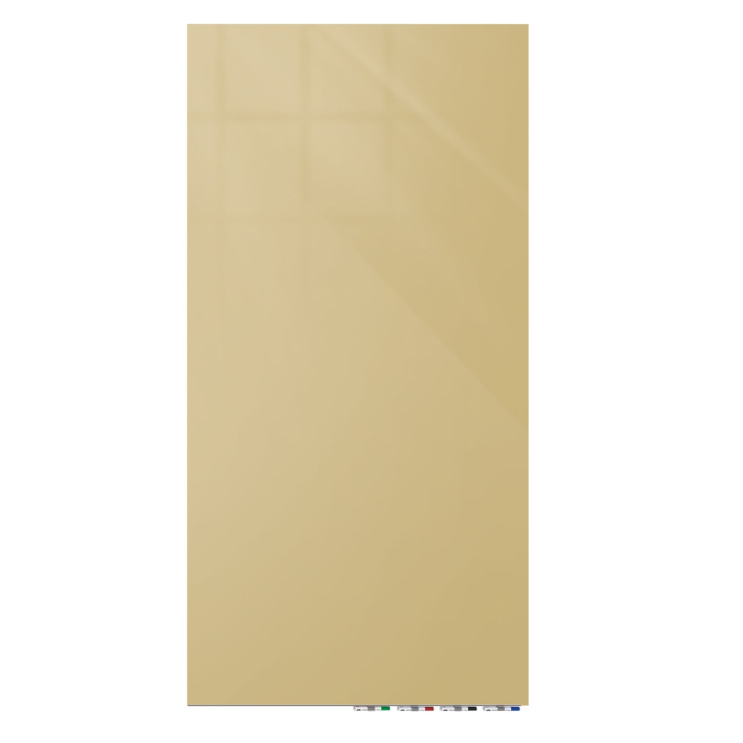 Ghent Aria Low Profile Glassboard, Magnetic, 10'H x 4'W, Vertical, Beige_0