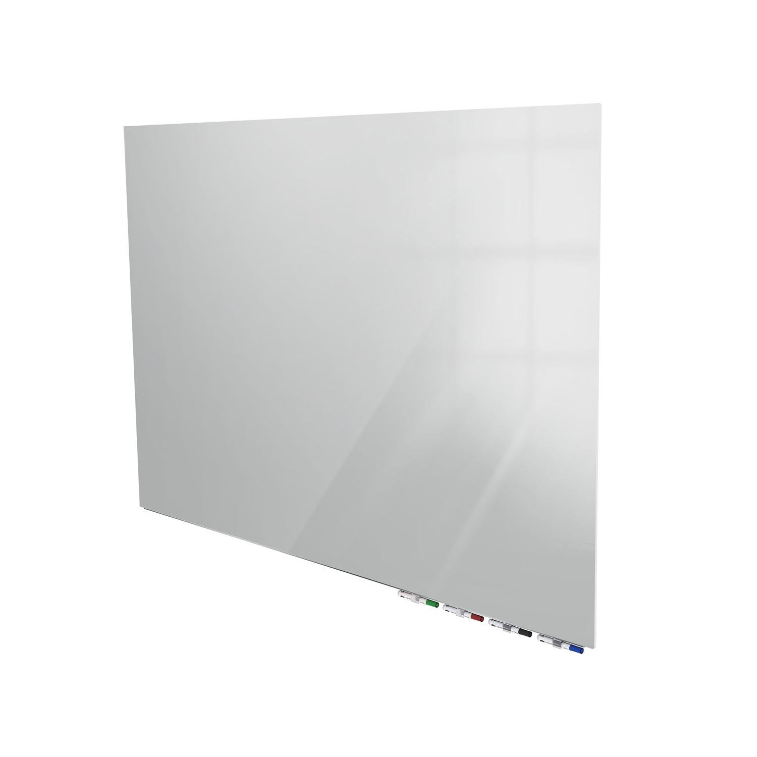 Ghent Aria Low Profile Glassboard, Magnetic, 2'H x 3'W, Horizontal, Gray_1