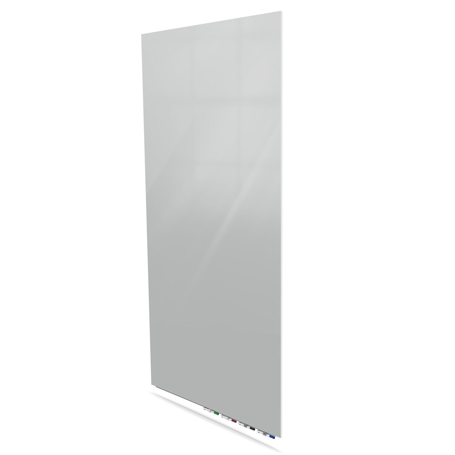 Ghent Aria Low Profile Glassboard, Magnetic, 10'H x 4'W, Vertical, Gray_1