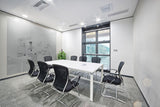 Ghent Aria Low Profile Glassboard, Magnetic, 10'H x 4'W, Vertical, Gray_3