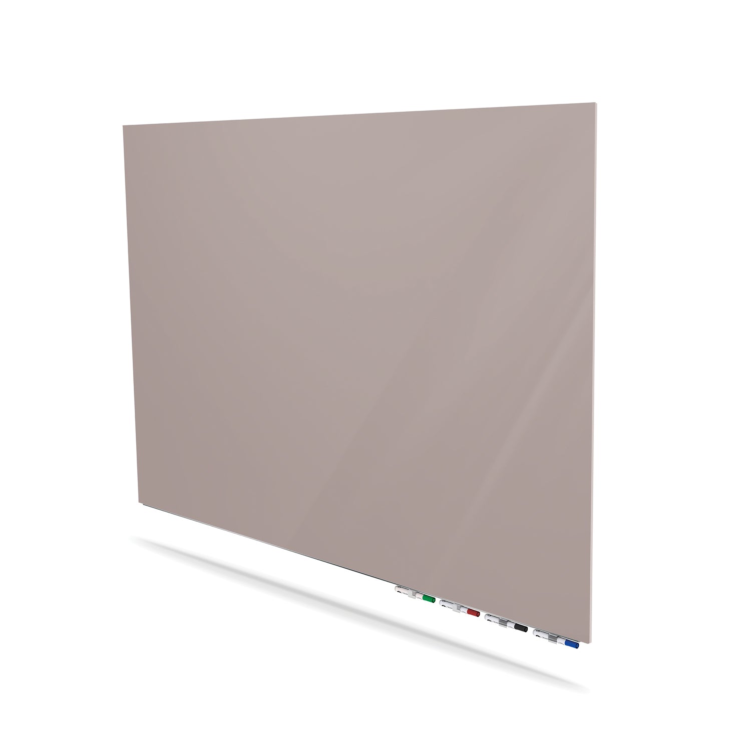 Ghent Aria Low Profile Glassboard, Magnetic, 2'H x 3'W, Horizontal, Lilac Gray_2