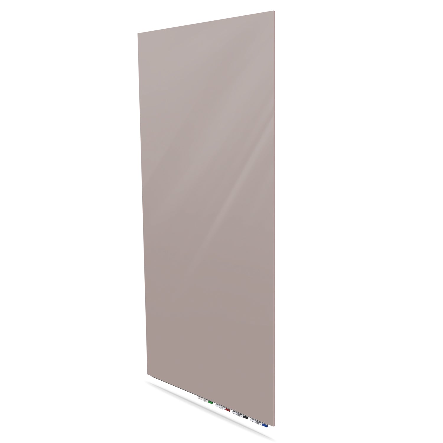 Ghent Aria Low Profile Glassboard, Magnetic, 10'H x 4'W, Vertical, Lilac Gray_2