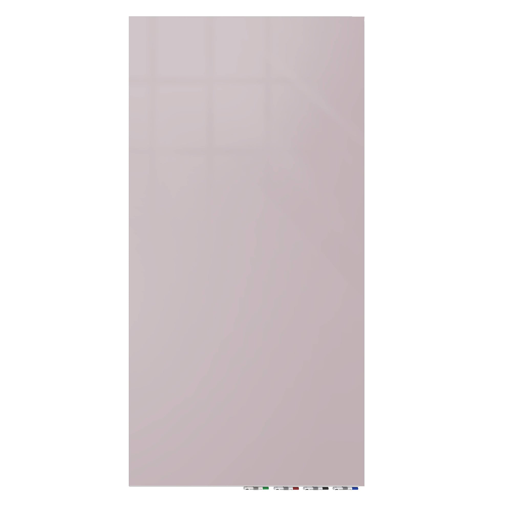 Ghent Aria Low Profile Glassboard, Magnetic, 10'H x 4'W, Vertical, Lilac Gray_0