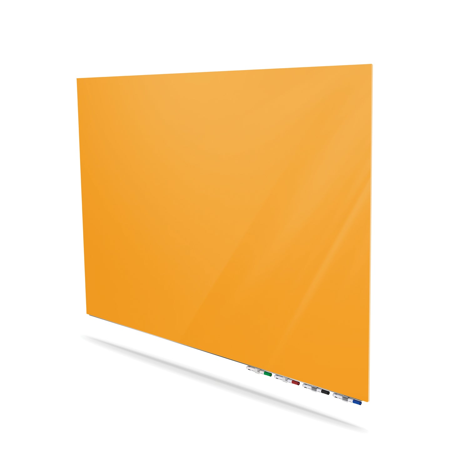 Ghent Aria Low Profile Glassboard, Magnetic, 2'H x 3'W, Horizontal, Marigold_2