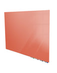 Ghent Aria Low Profile Glassboard, Magnetic, 4'H x 6'W, Horizontal, Peach_1