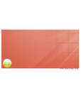 Ghent Aria Low Profile Glassboard, Magnetic, 4'H x 6'W, Horizontal, Peach_0
