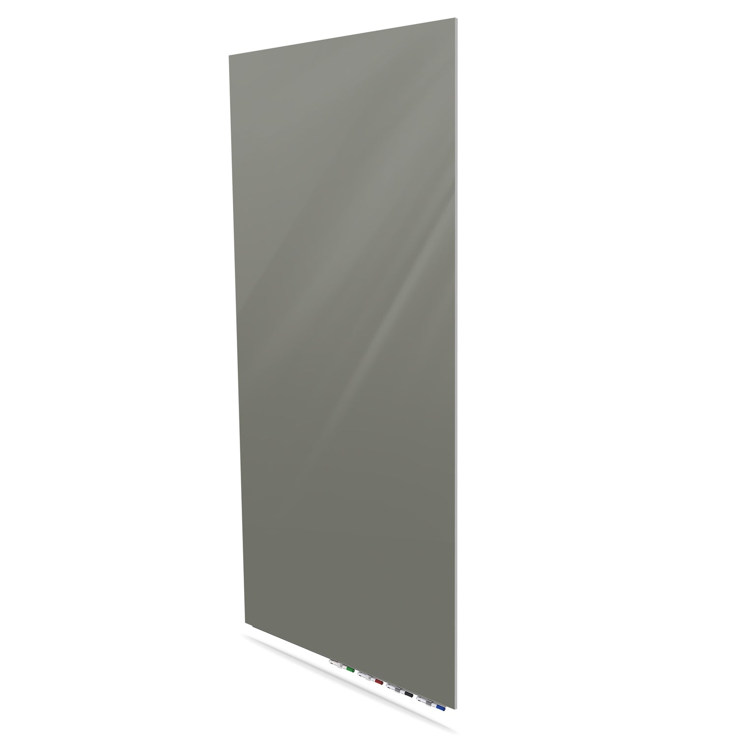 Ghent Aria Low Profile Glassboard, Magnetic, 10'H x 4'W, Vertical, Smoke_2