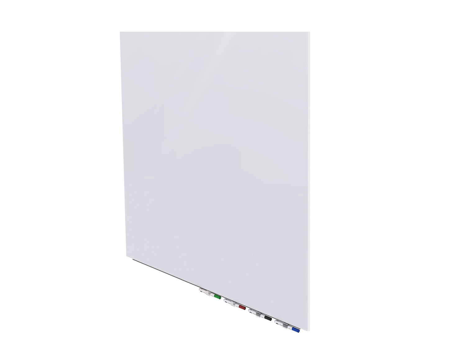 Ghent Aria Low Profile Glassboard, Magnetic, 4'H x 4'W, Square, White_0