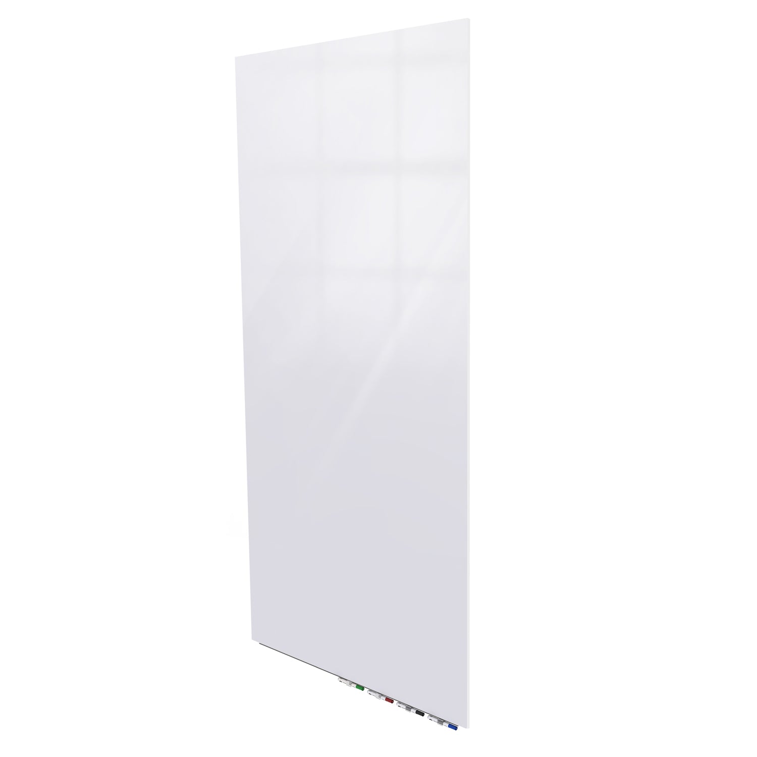 Ghent Aria Low Profile Glassboard, Magnetic, 10'H x 4'W, Vertical, White_0