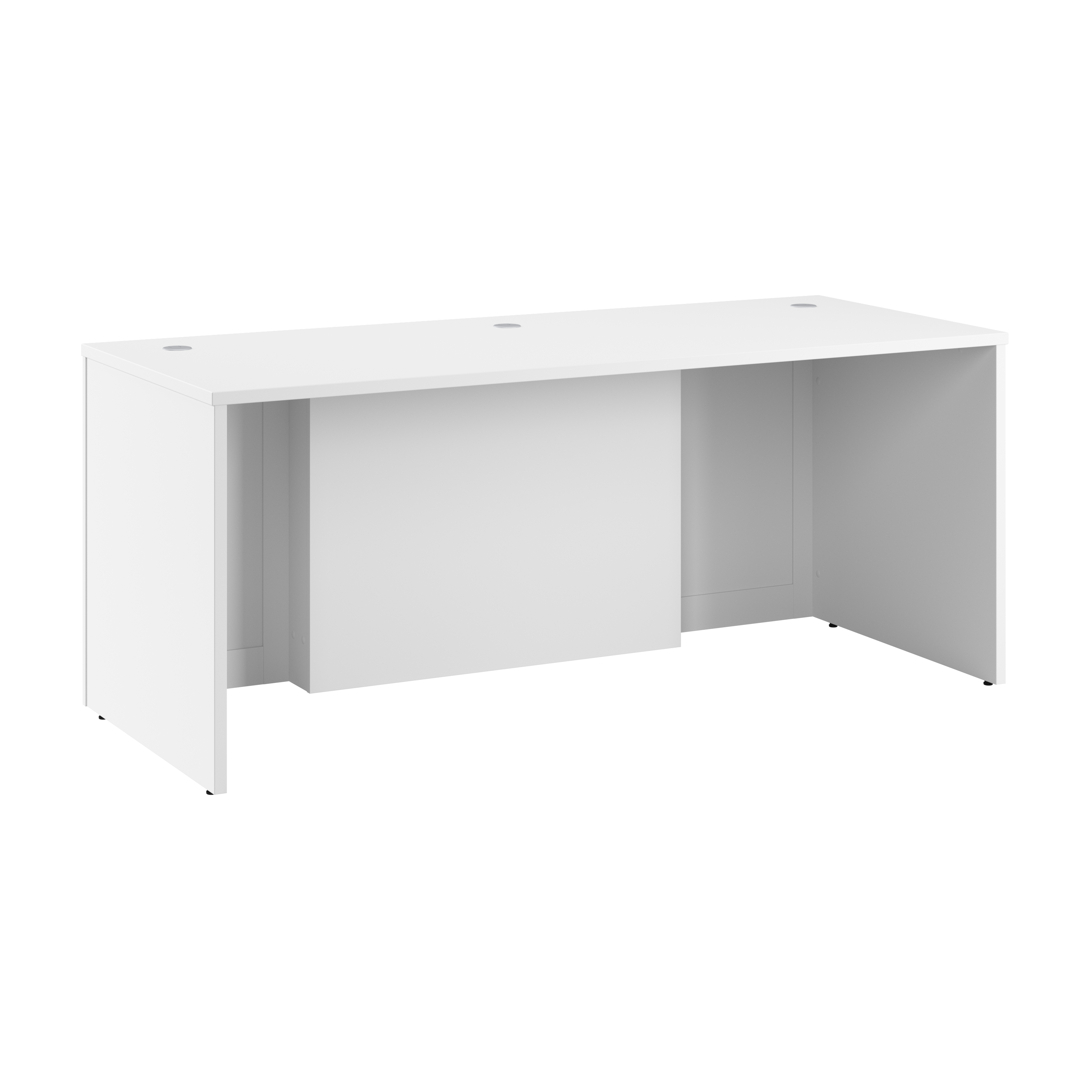 Bush Business Furniture Hampton Heights 72W x 30D Executive Desk | White_0